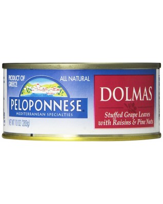 Peloponnese Stuffed Grape Leaves With Raisins & Pine Nuts, Dolmass (6 Pack)