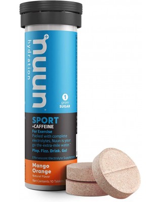 Nuun Active Hydration Energy: Hydrating Electrolyte Tablets, Mango Orange (8 Pack) Nuun Active Hydration Energy: Hydrating Electrolyte Tablets, Mango Orange (8 Pack)