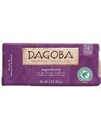 Dagoba Organic Chocolate Bar Superberry 74% Cacao (12 Pack)
