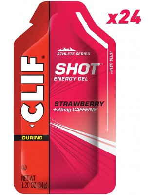 Clif Bar Strawberry Clif Bar Shot (24 Pack) Clif Bar Strawberry Clif Bar Shot (24 Pack)