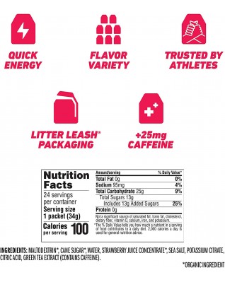 Clif Bar Strawberry Clif Bar Shot (24 Pack) Clif Bar Strawberry Clif Bar Shot (24 Pack)