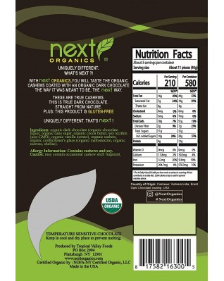Next Organics Dark Chocolate Cashews (6 Pack)