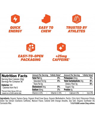 Clif Bars Blok Orng/Caff (18 Pack) Clif Bars Blok Orng/Caff (18 Pack)