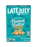 Late July Organic Mini Peanut Butter Bite Size (12 Pack)