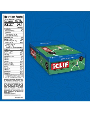 Clif Bar Chocolate Chip Clif Bar Bar (12 Pack) Clif Bar Chocolate Chip Clif Bar Bar (12 Pack)