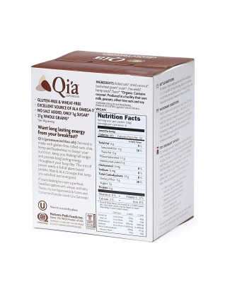 Nature's Path Qi'a Superfoods Hot Oatmeal Creamy Coconut (6 Pack) Nature's Path Qi'a Superfoods Hot Oatmeal Creamy Coconut (6 Pack)
