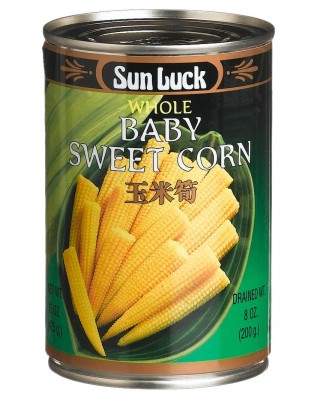 Sun Luck Baby Corn Whole (6 Pack)