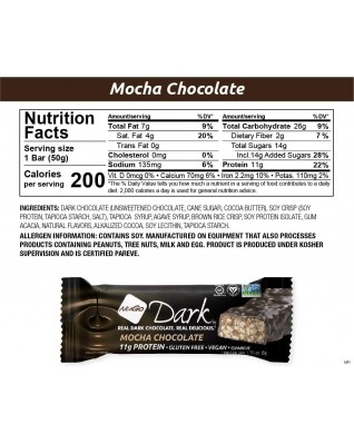 Nugo Nutrition Bar Dark Mocha Chocolate Bar (12 Pack) Nugo Nutrition Bar Dark Mocha Chocolate Bar (12 Pack)