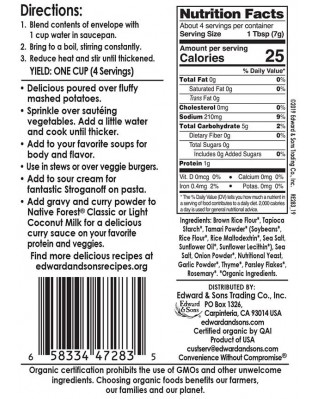 Road's End Organics Savory Herb Gravy Mix G/Free (12 Pack) Road's End Organics Savory Herb Gravy Mix G/Free (12 Pack)