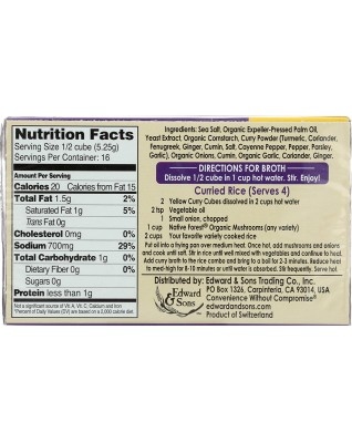 Edward & Sons Yellow Curry Boulln Cube (12 Pack) Edward & Sons Yellow Curry Boulln Cube (12 Pack)